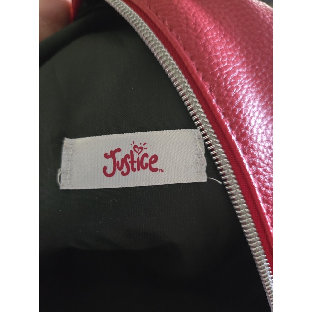 Justice Initial C Quilted Mini Backpack Ladybug Red Chain detail Quilted‎ - Picture 8 of 8